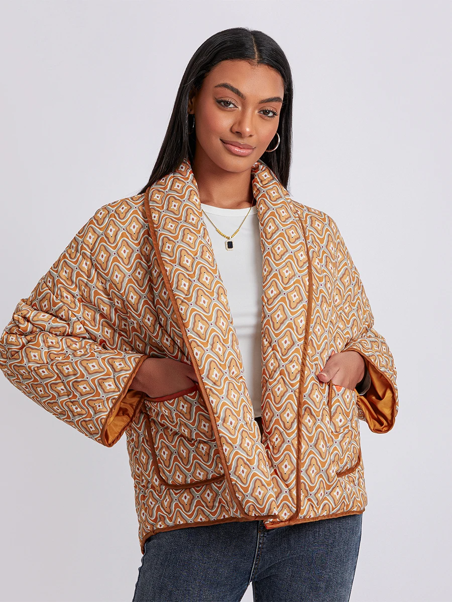 Maya | Gesteppte Wickeljacke
