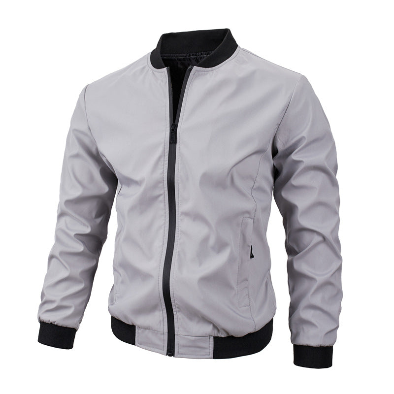 Herren Herbstjacke mit regulärer Passform, Seitentaschen und geradem Saum