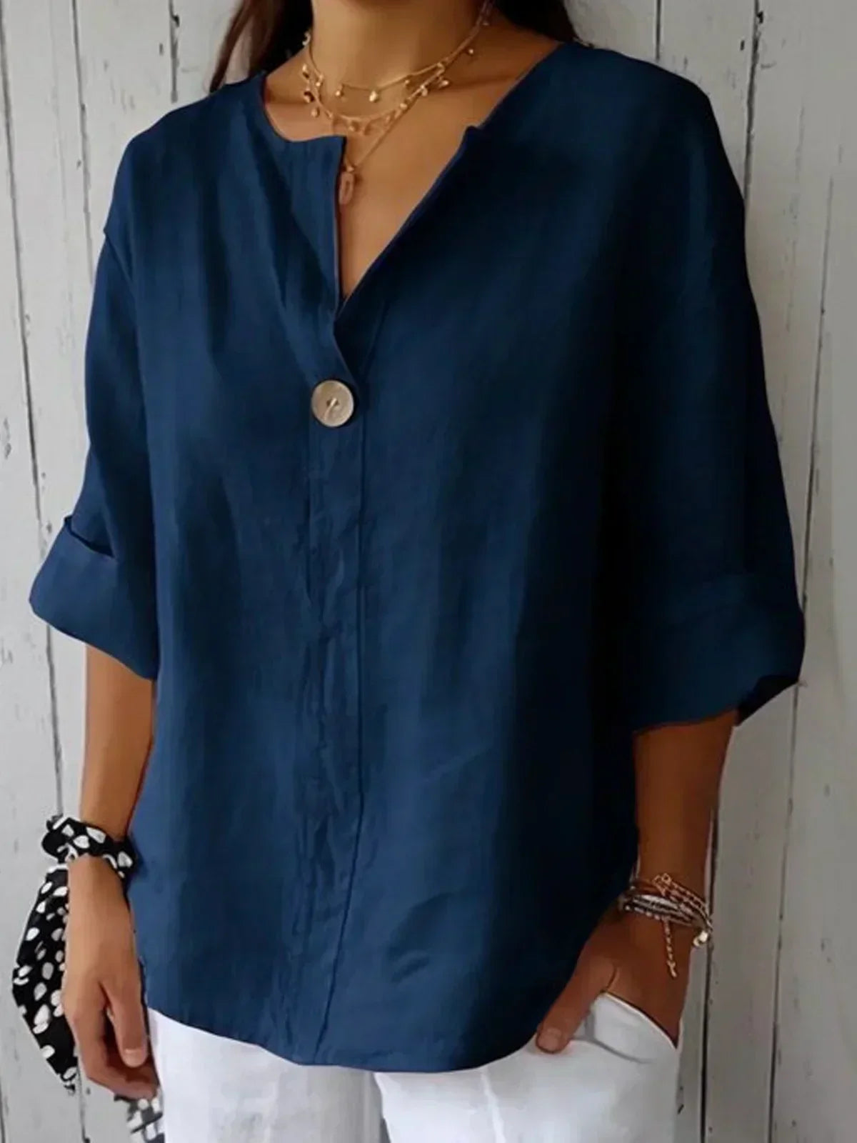 Irina™ | Legere V-Ausschnitt Bluse