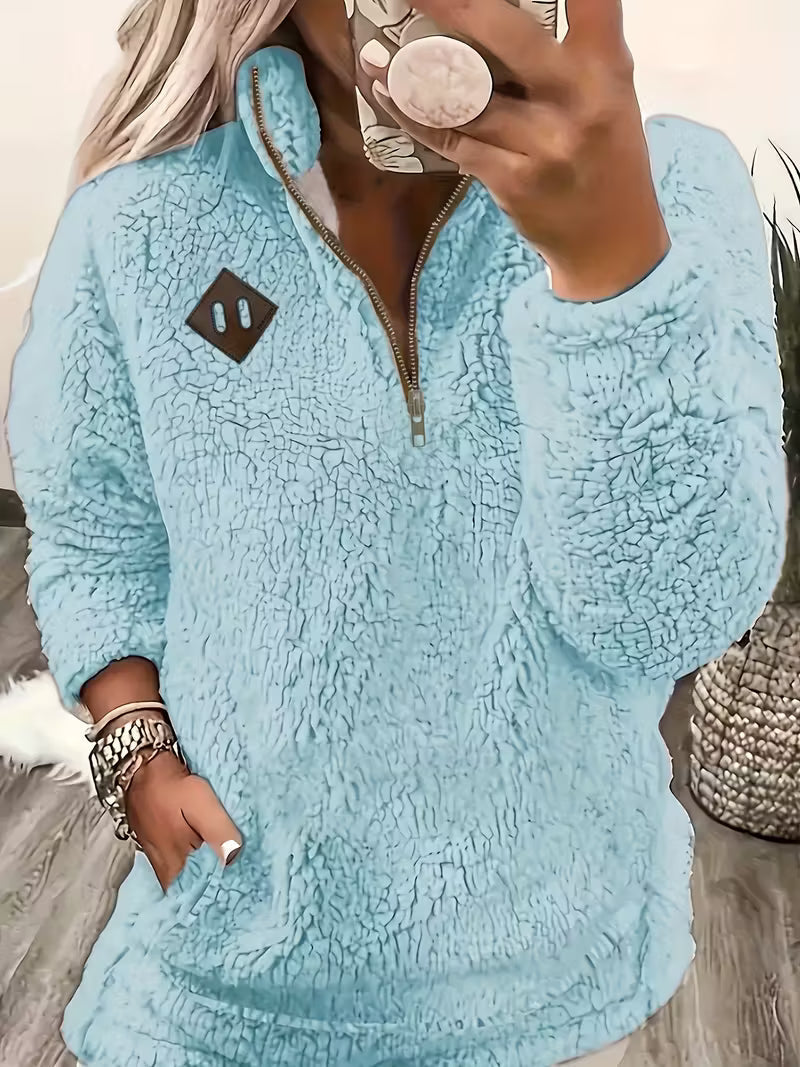 Humera™ | Eleganter Reißverschluss-Pullover+