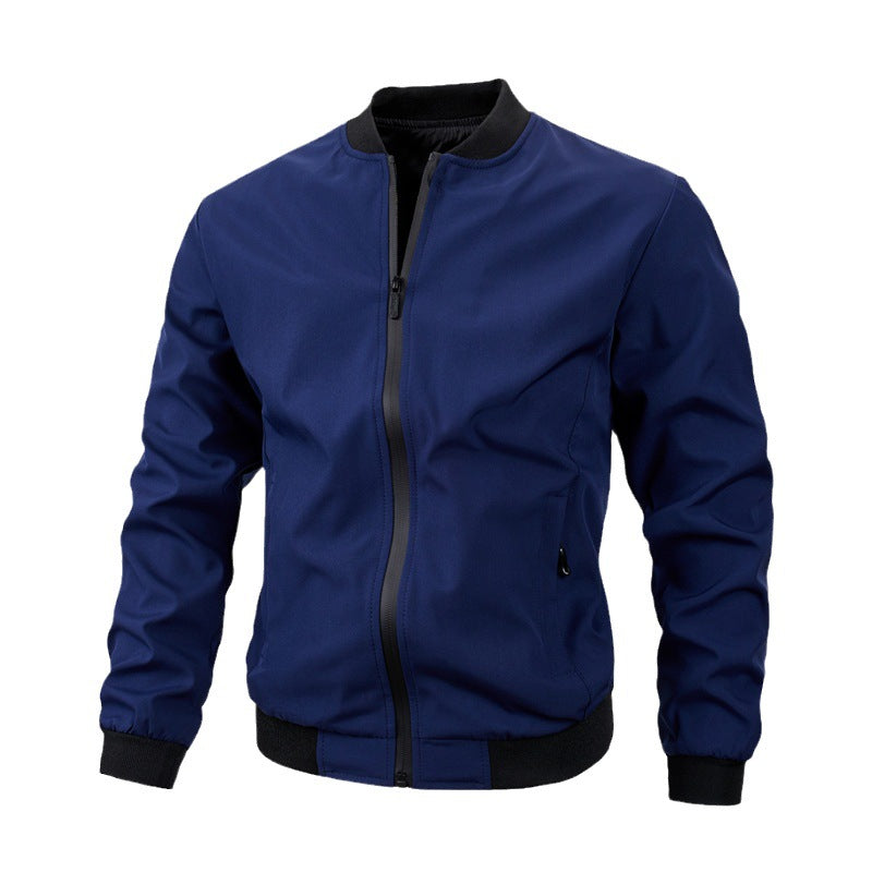 Herren Herbstjacke mit regulärer Passform, Seitentaschen und geradem Saum