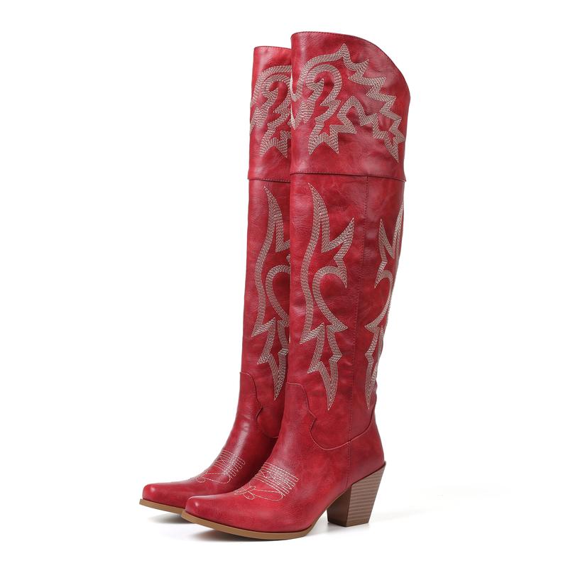 CHEYENNE™ – Klassische Overknee-Cowboystiefel