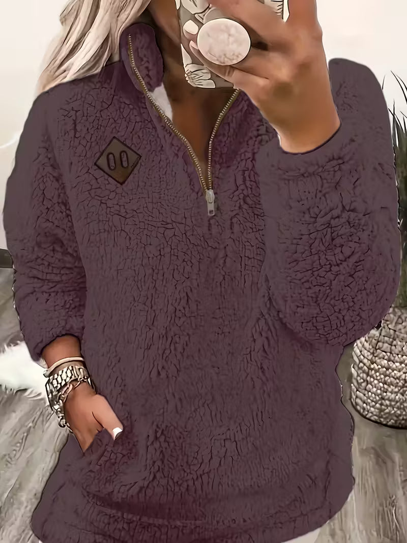 Humera™ | Eleganter Reißverschluss-Pullover+