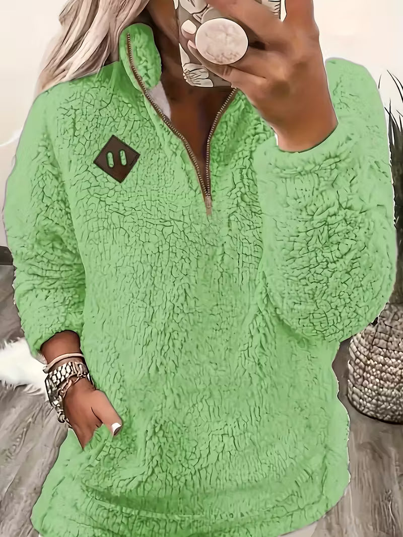 Humera™ | Eleganter Reißverschluss-Pullover+