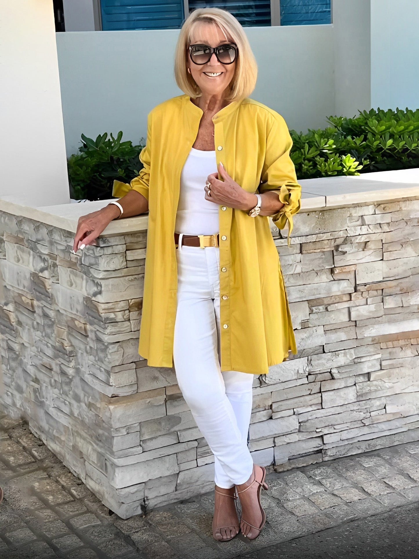 Lucia™ - Tunika-Shirt mit Knopfleiste