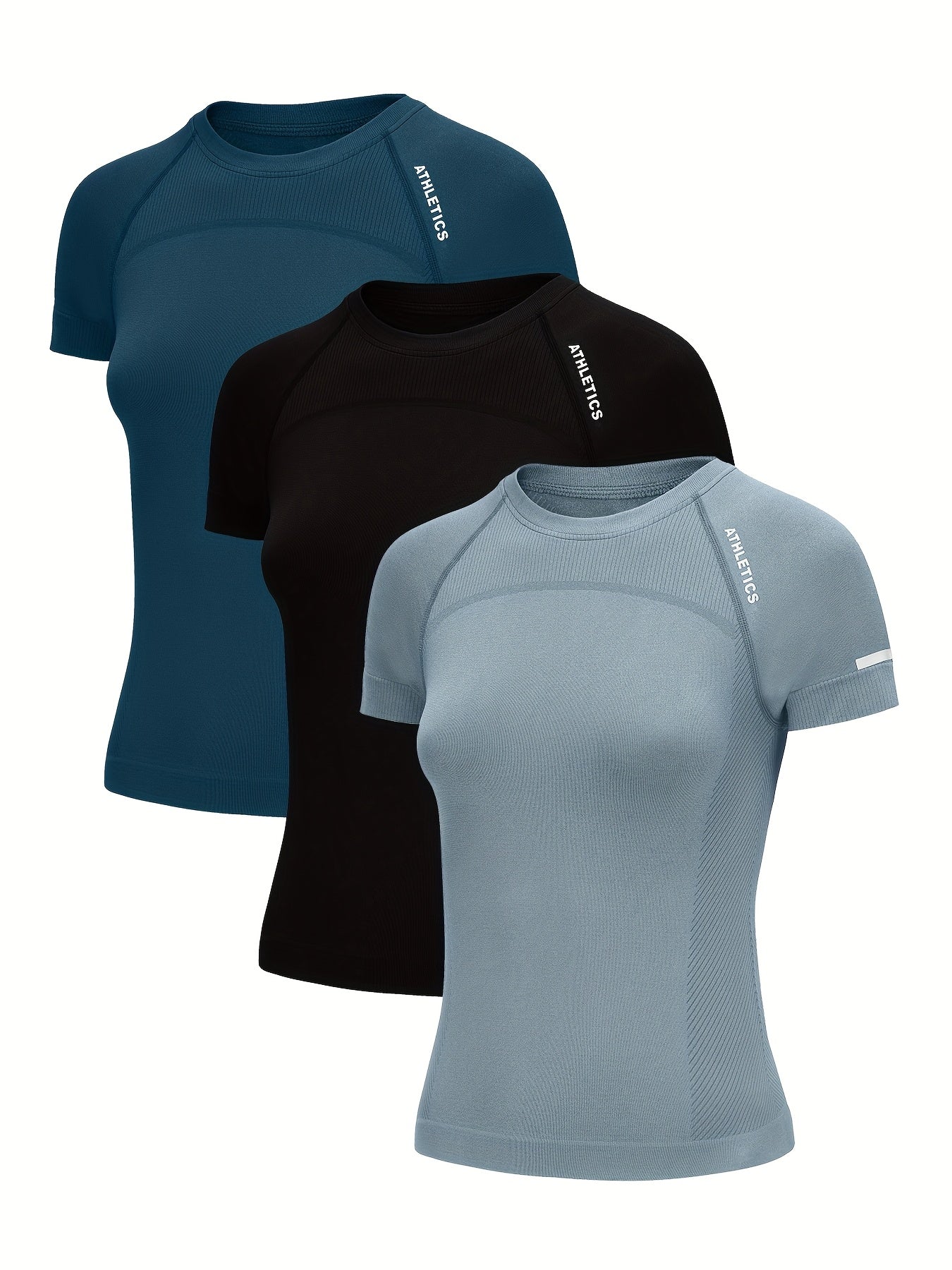 Active Flow Damen Sport T-Shirt Set (3er Pack)