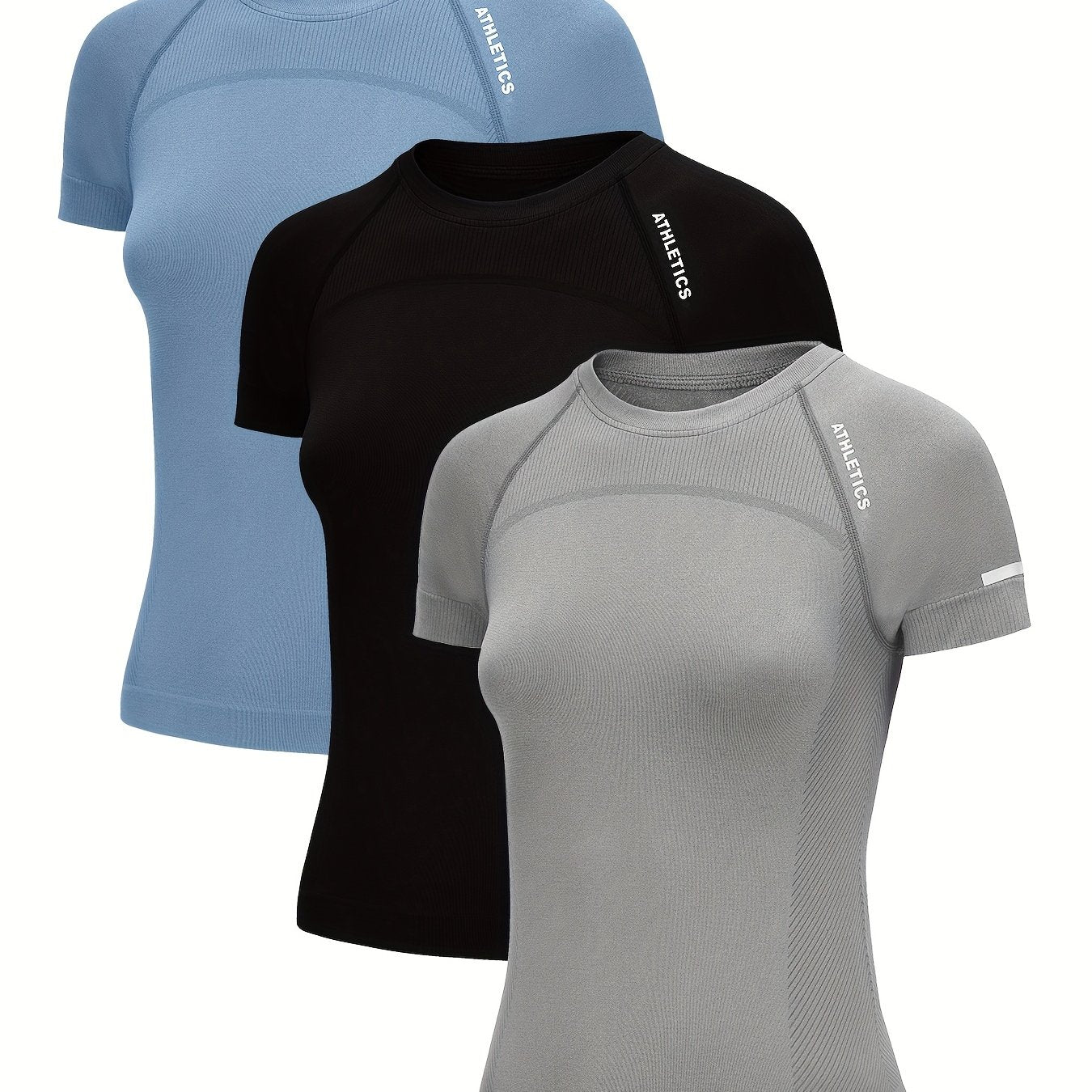 Active Flow Damen Sport T-Shirt Set (3er Pack)