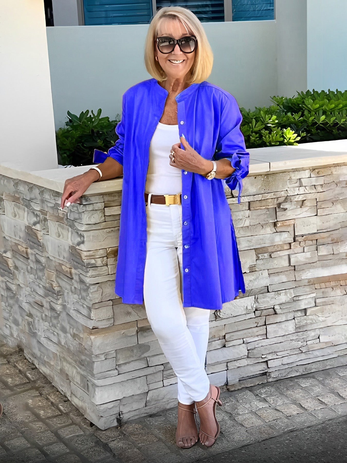 Lucia™ - Tunika-Shirt mit Knopfleiste