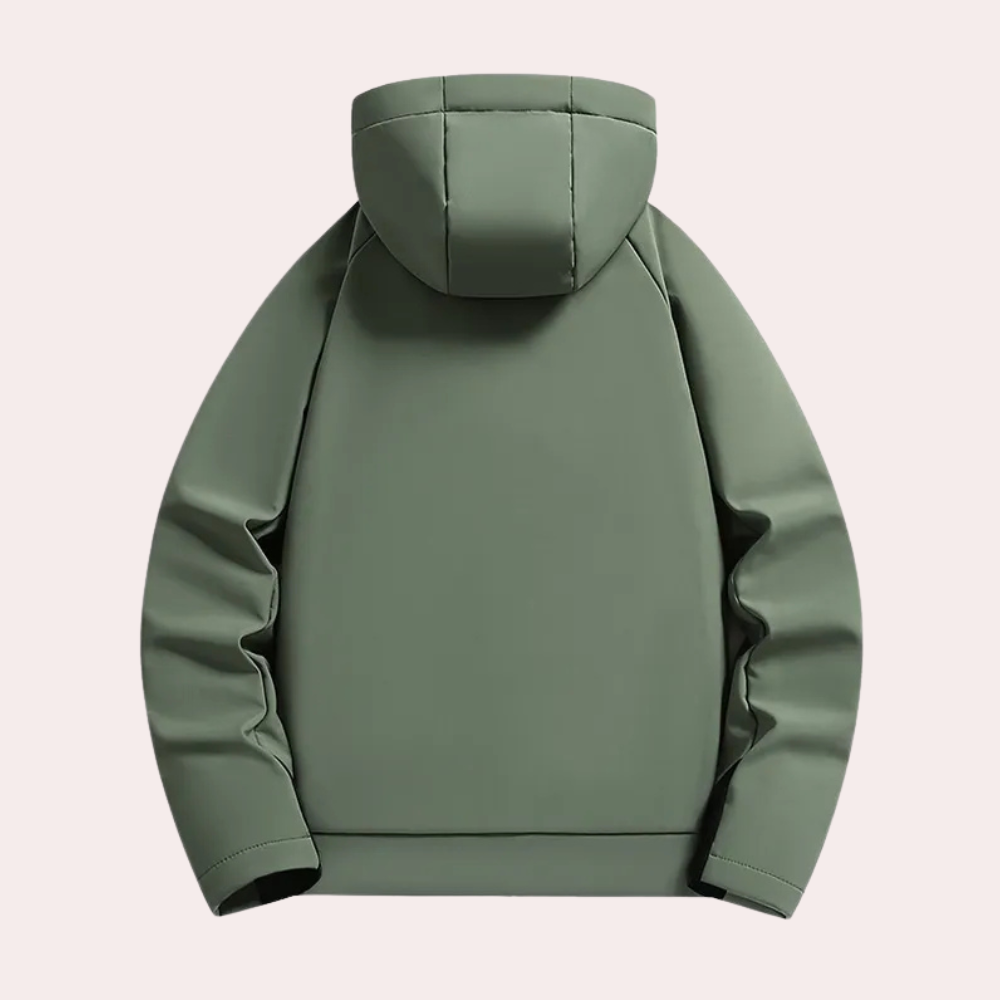 Herren Winter-Cordjacke mit Knopfleiste und isolierendem Innenfutter