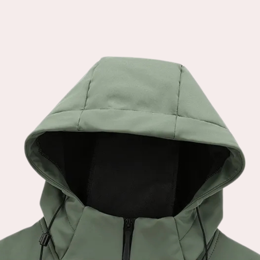 Herren Winter-Cordjacke mit Knopfleiste und isolierendem Innenfutter