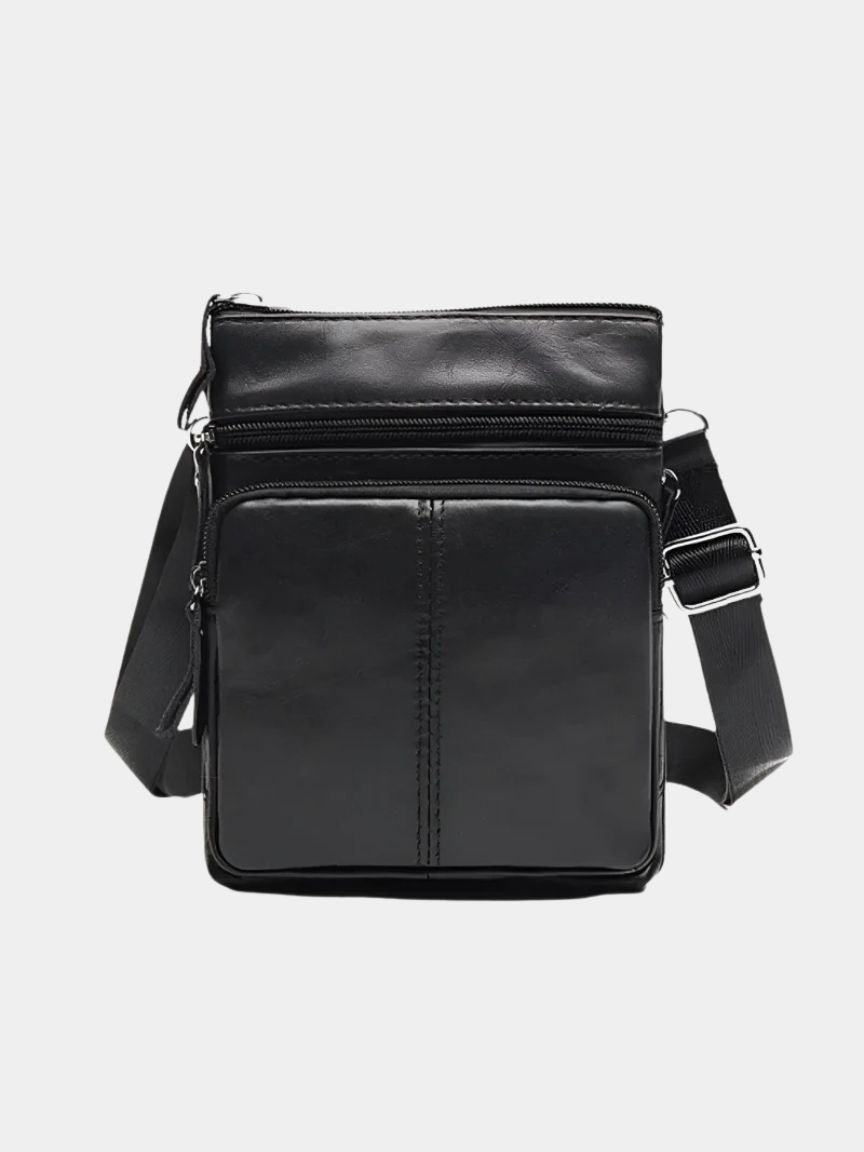 Crossbody Lederschultertasche - Kreuz & Krone