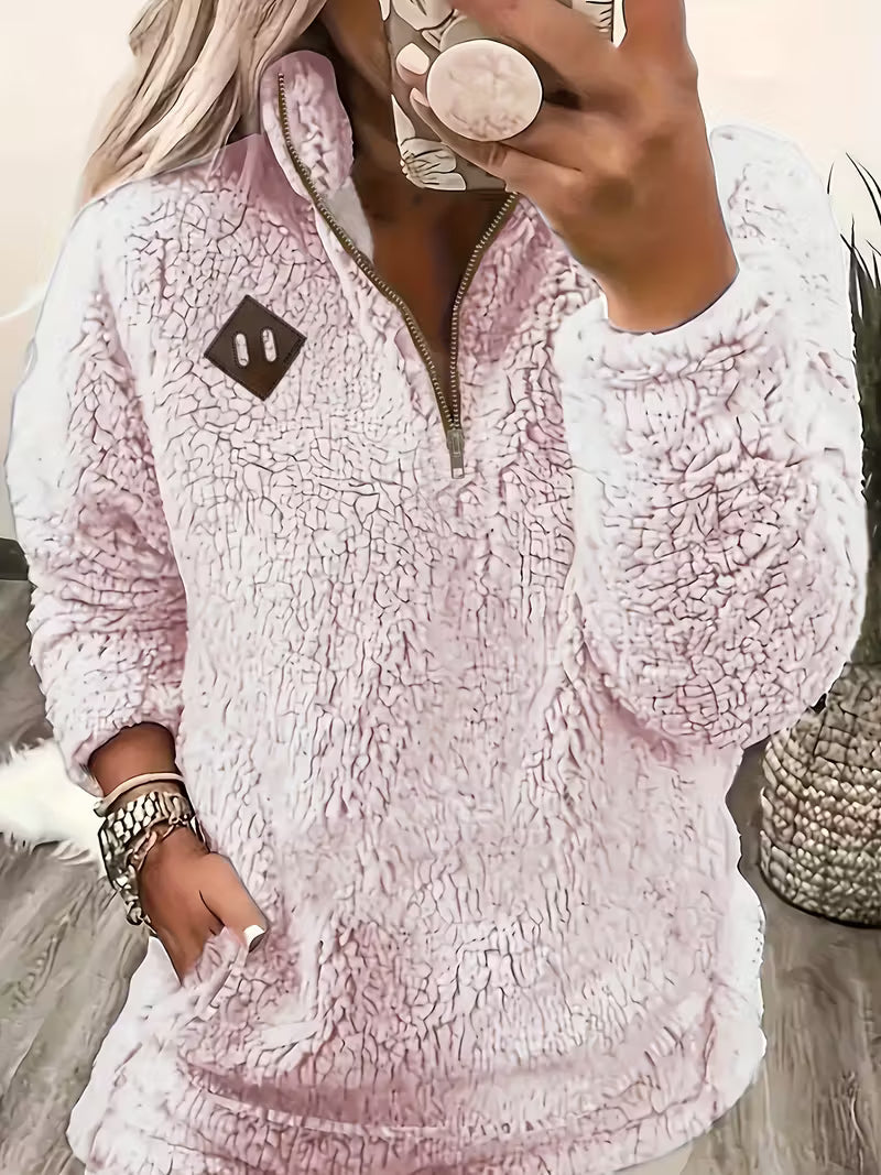 Humera™ | Eleganter Reißverschluss-Pullover+