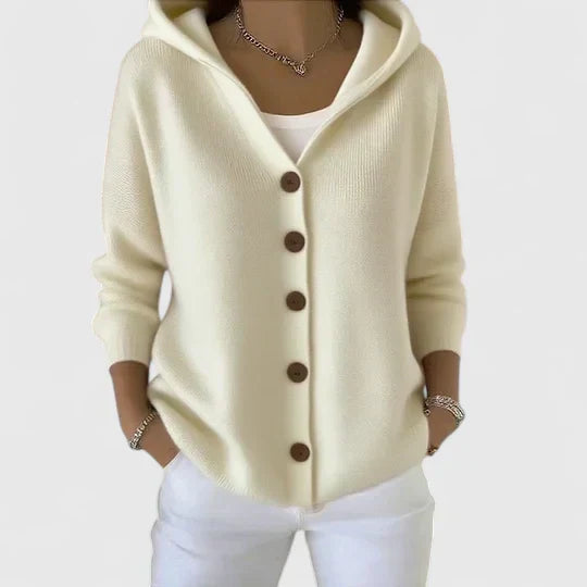 Sophie | Stilvolle Kapuzenstrickjacke