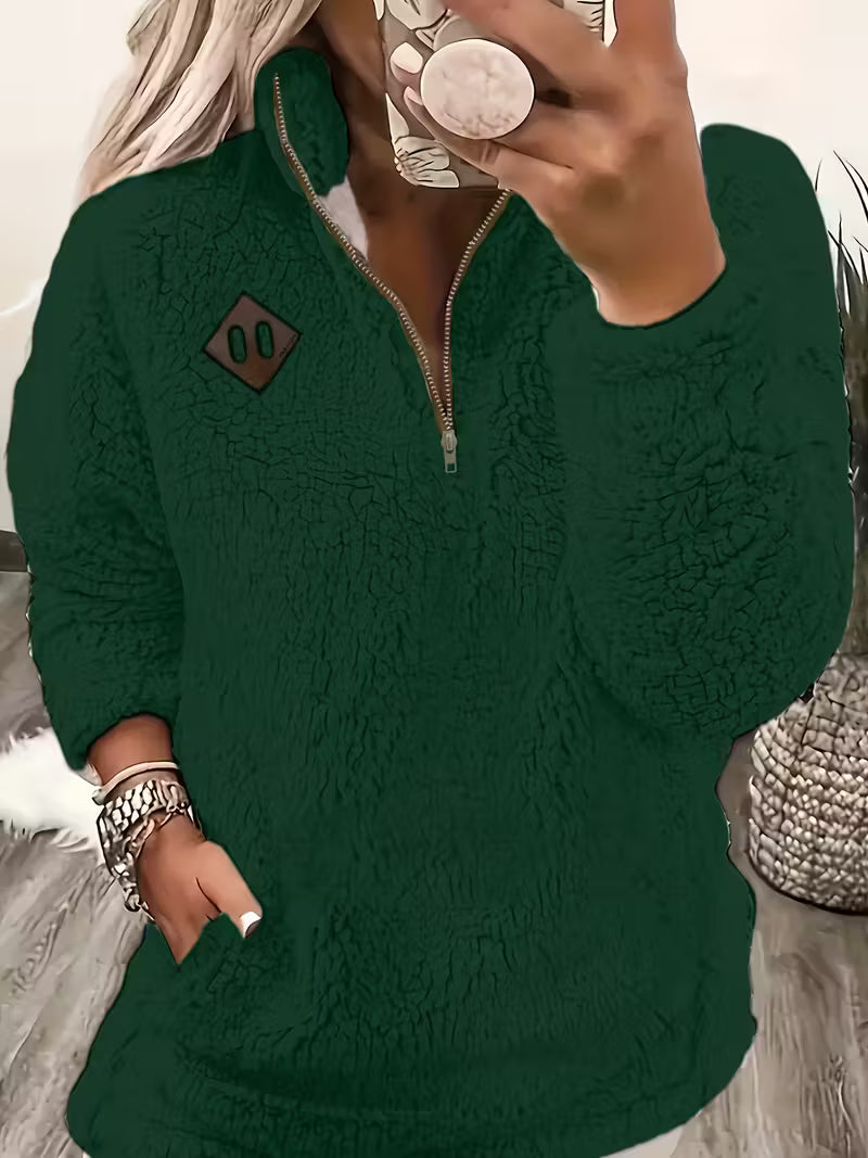 Humera™ | Eleganter Reißverschluss-Pullover+