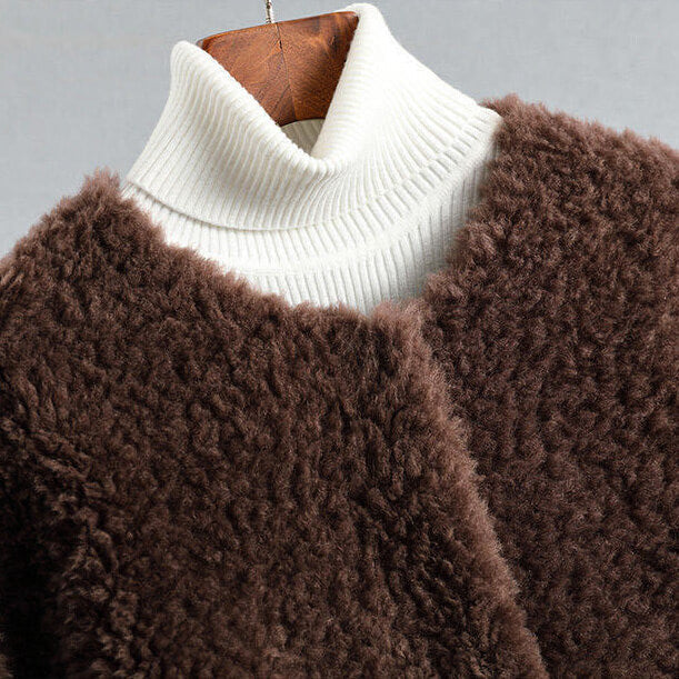 Minette™ | Eleganter Teddy-Mantel aus Kunstfell