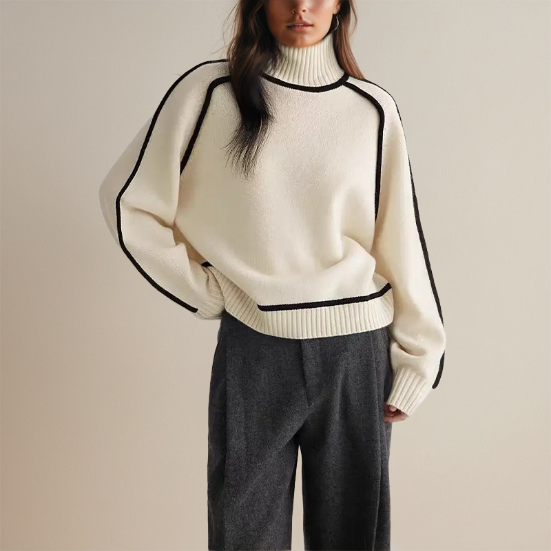 THARAH | Weicher Rollkragenpullover aus Kaschmir
