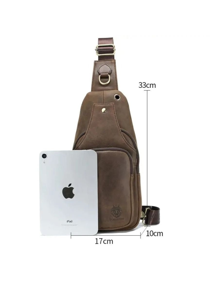 Essentielle Ledertasche - Kreuz & Krone