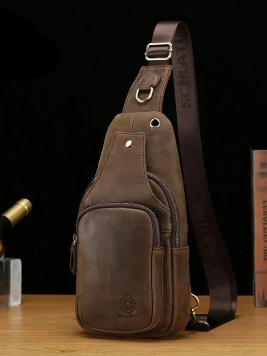 Essentielle Ledertasche - Kreuz & Krone