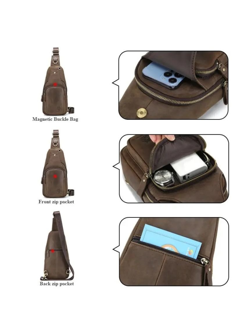 Essentielle Ledertasche - Kreuz & Krone