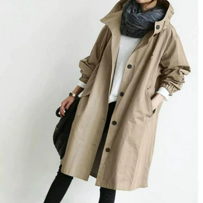 Phoebe | Trenchcoat mit Kapuze