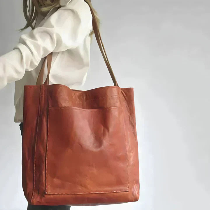 Ella™ | Klassische Leder-Tote