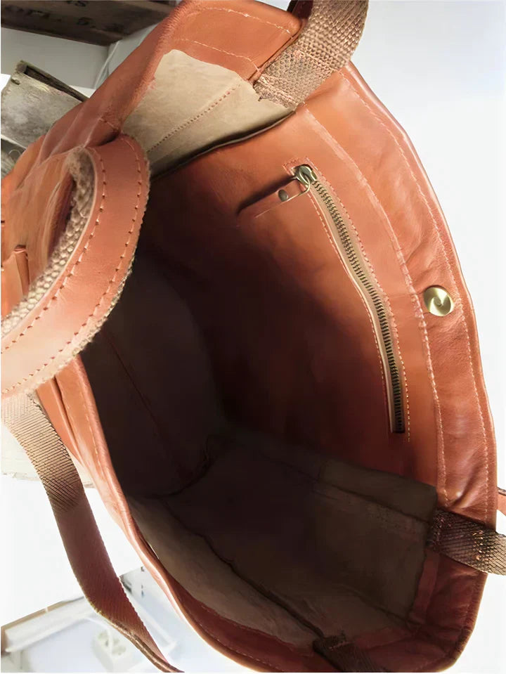 Ella™ | Klassische Leder-Tote