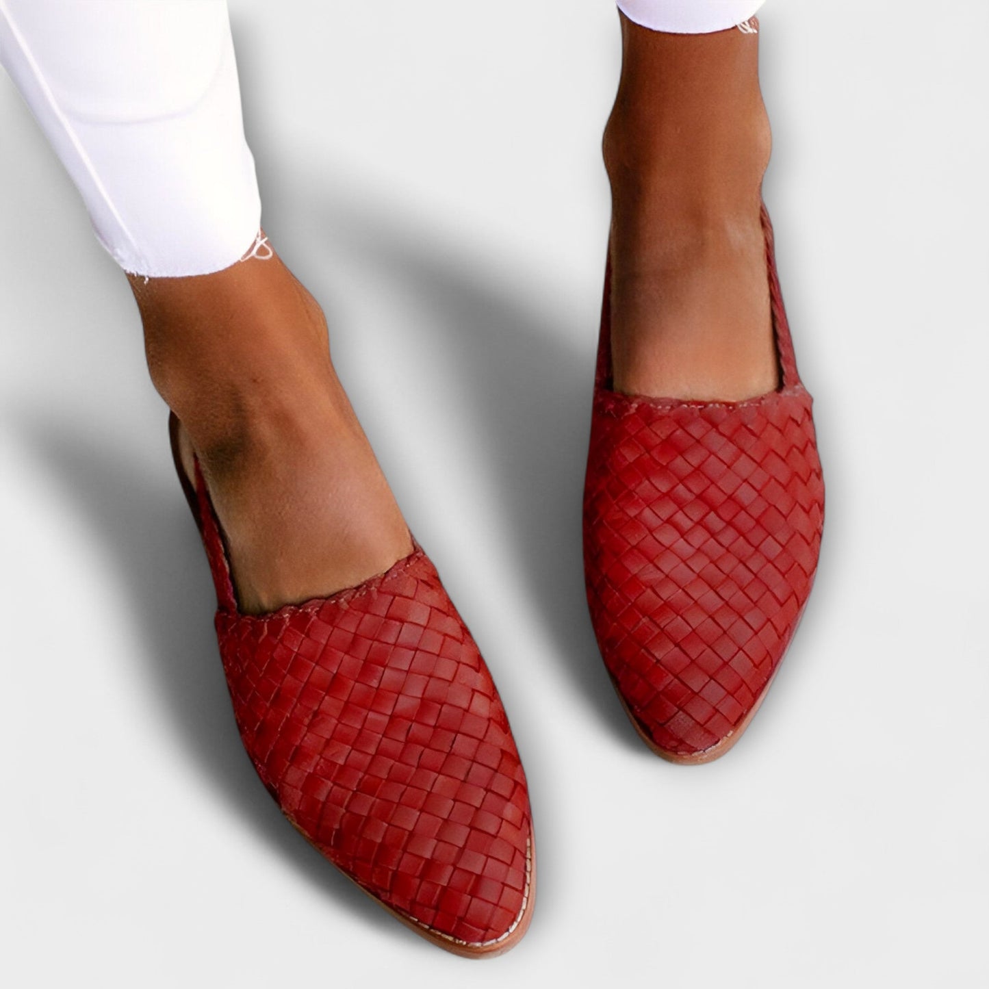 Emma – Geflochtene Leder-Mokassins