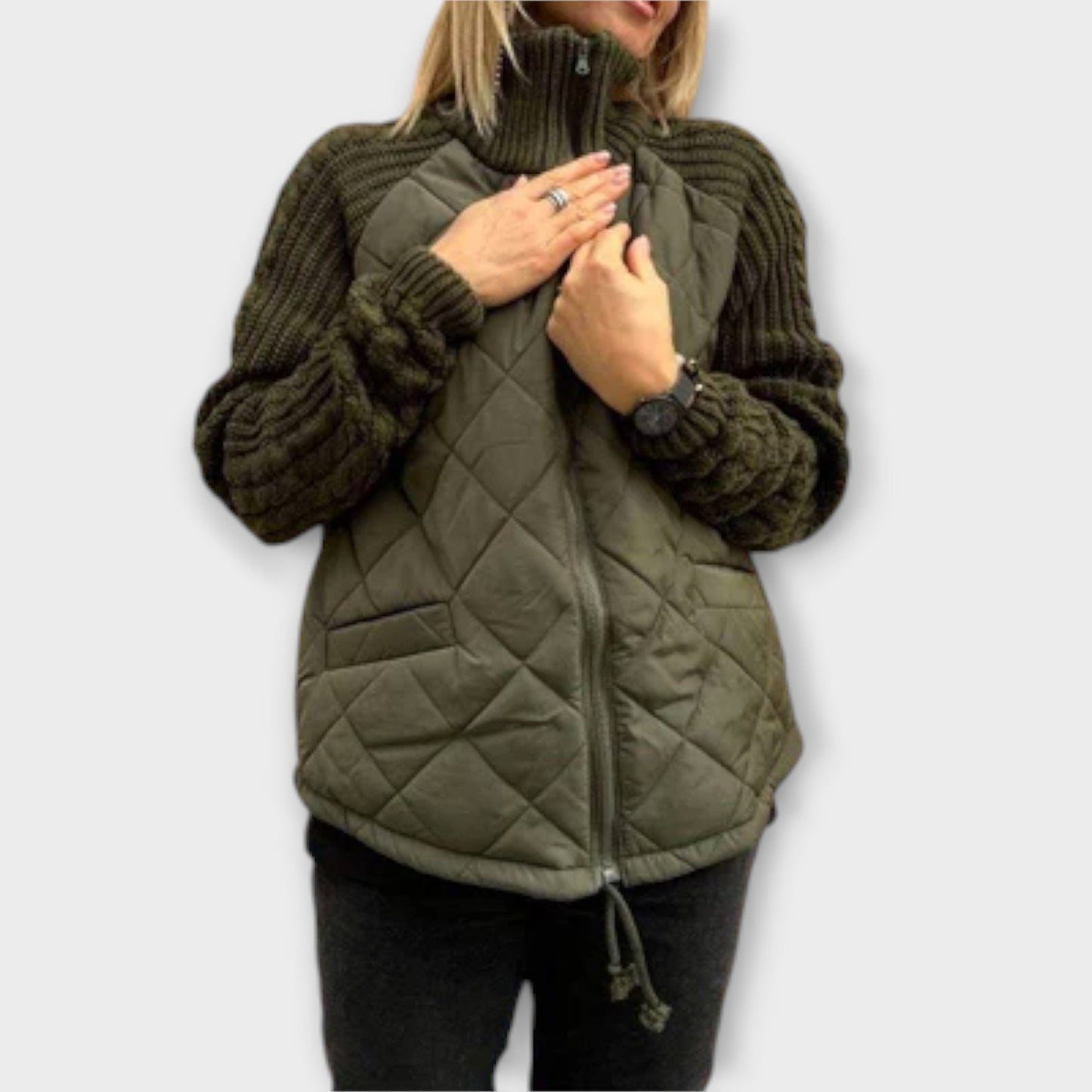 Mia | Elegant High Collar Jacket