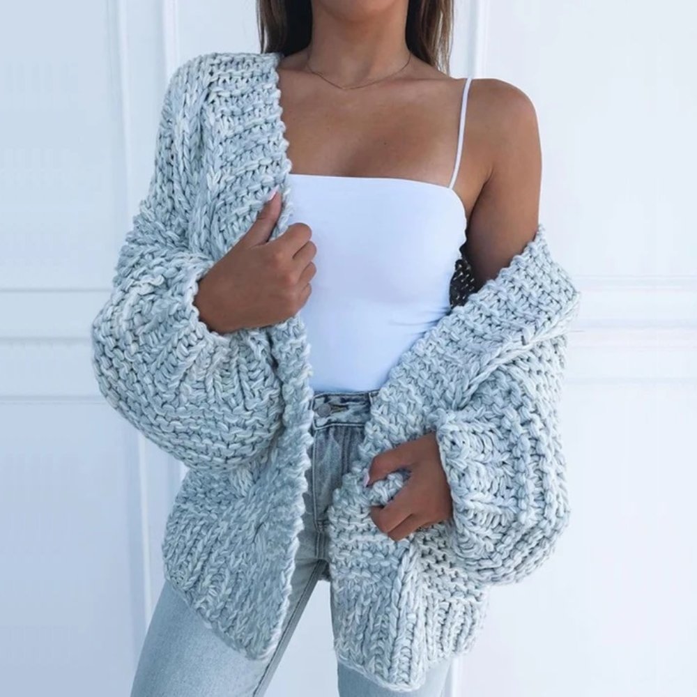 Eleanor™ | Lockerer Strickcardigan mit grobem Maschenbild