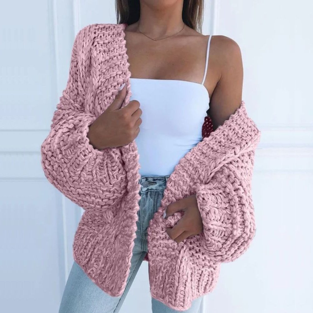 Eleanor™ | Lockerer Strickcardigan mit grobem Maschenbild