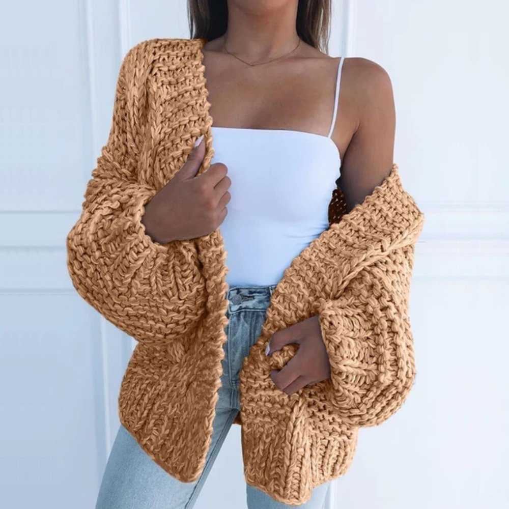 Eleanor™ | Lockerer Strickcardigan mit grobem Maschenbild