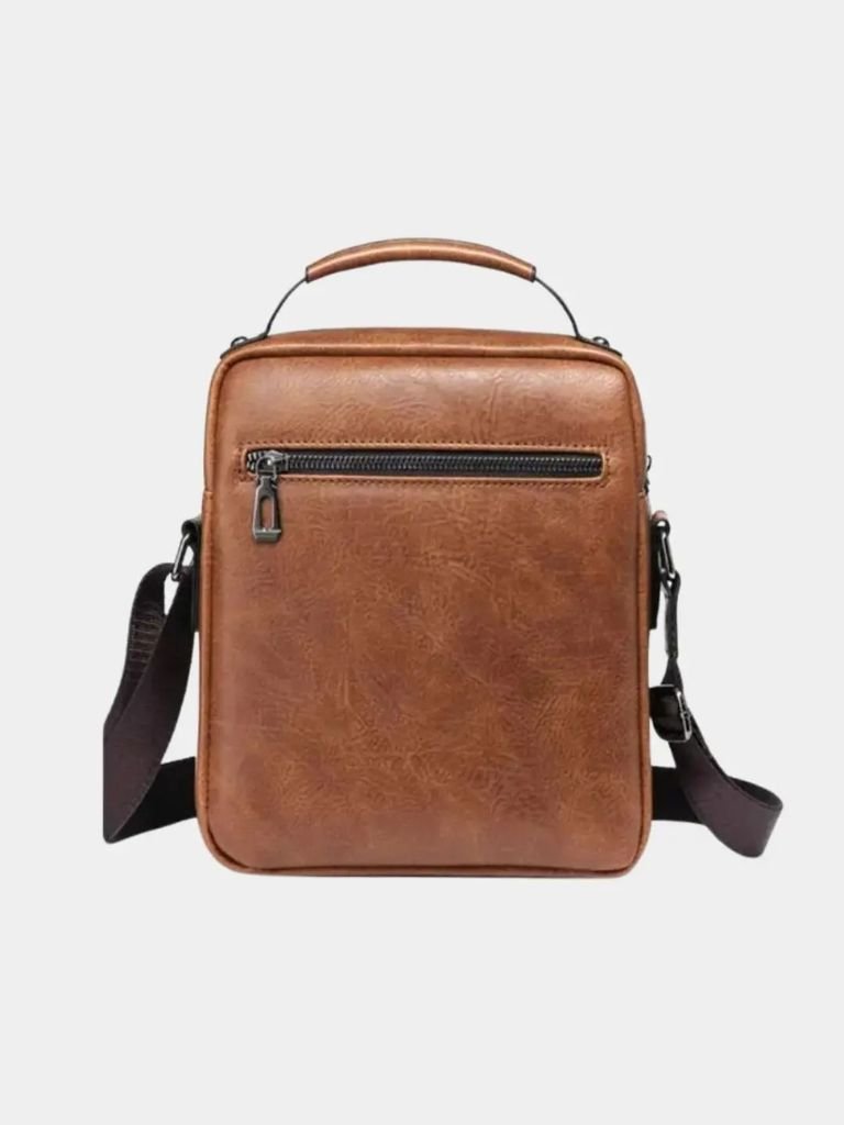 Leder Crossbody-Tasche - Kreuz & Krone