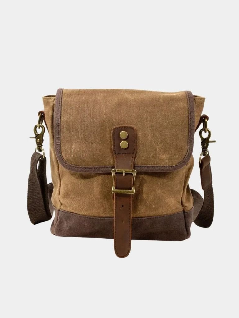 Leder Crossbody Schultertasche - Kreuz & Krone