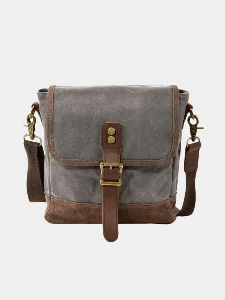 Leder Crossbody Schultertasche - Kreuz & Krone