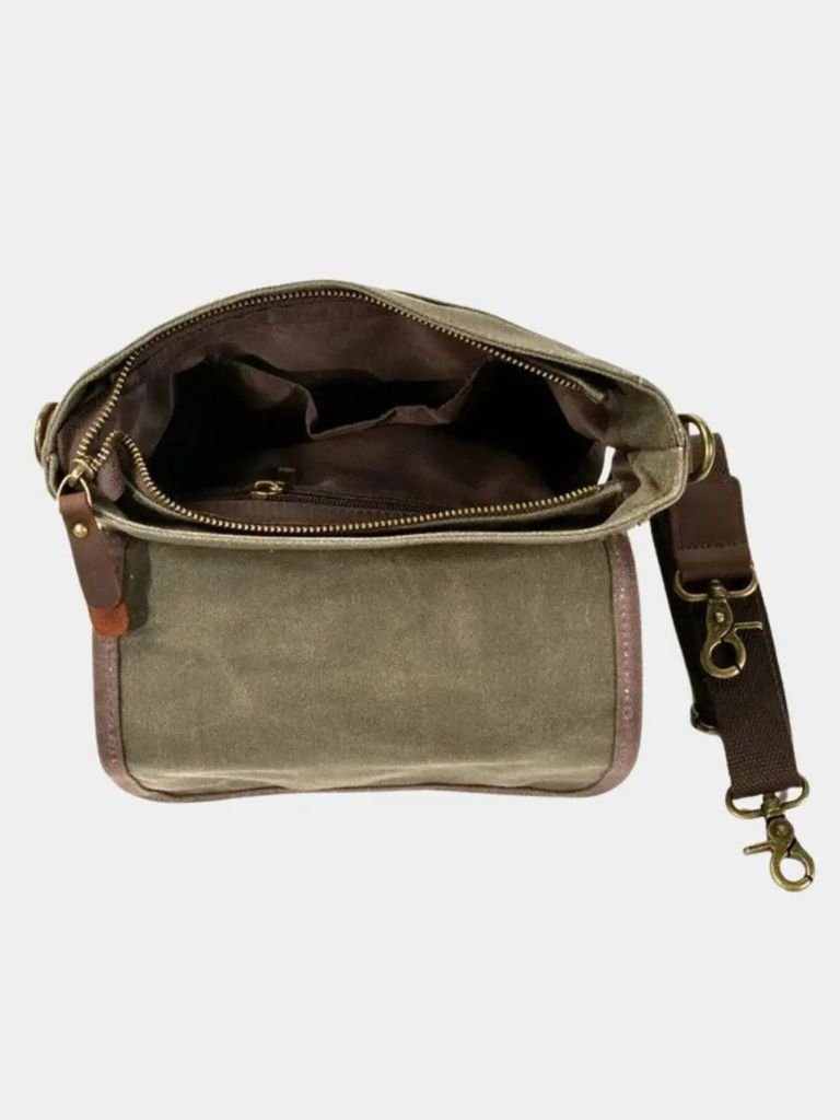 Leder Crossbody Schultertasche - Kreuz & Krone