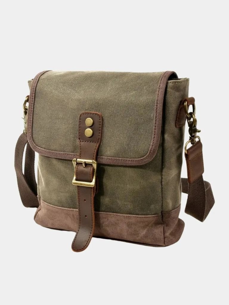 Leder Crossbody Schultertasche - Kreuz & Krone