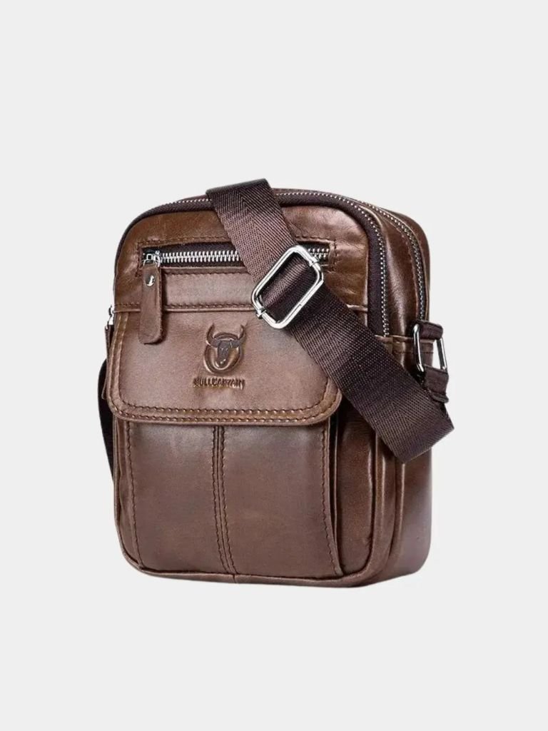 Leder Messenger Tasche - Kreuz & Krone