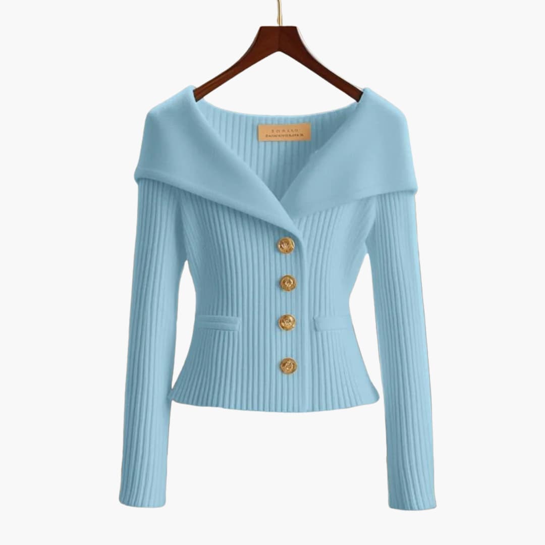 KIM™ - Gerippter Cardigan mit Knopfleiste