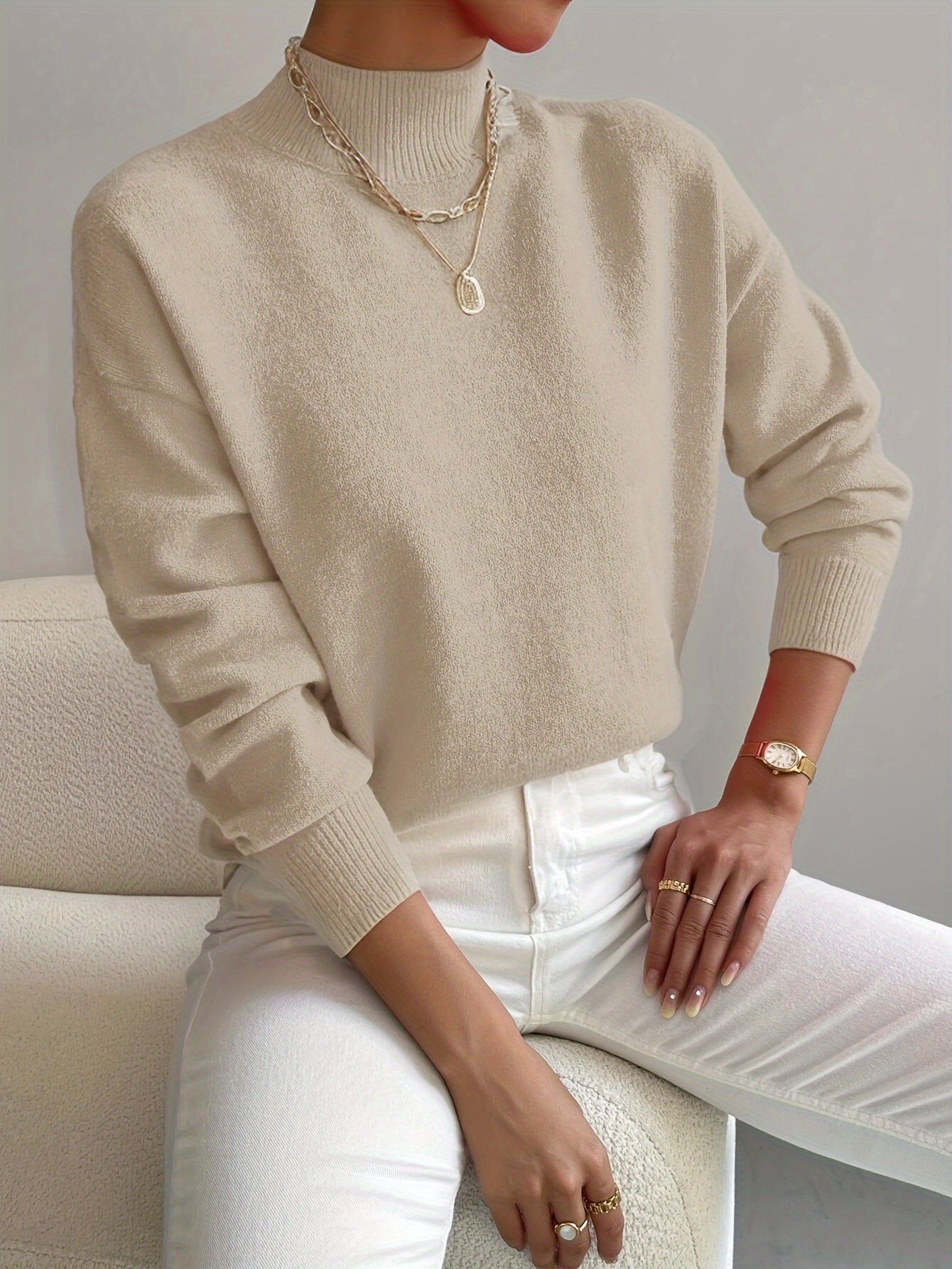 Alexa | Klassischer Rollkragenpullover