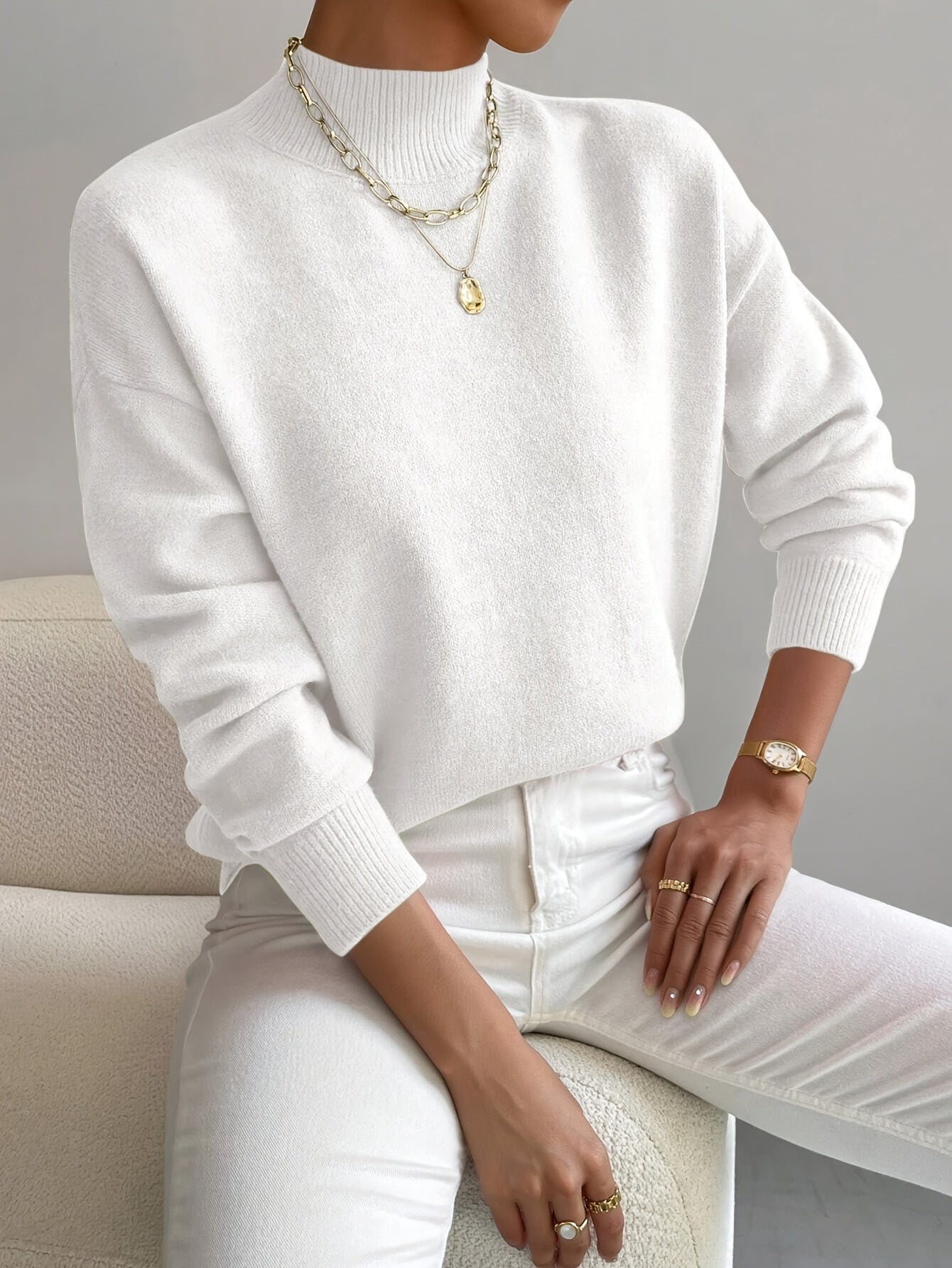 Alexa | Klassischer Rollkragenpullover