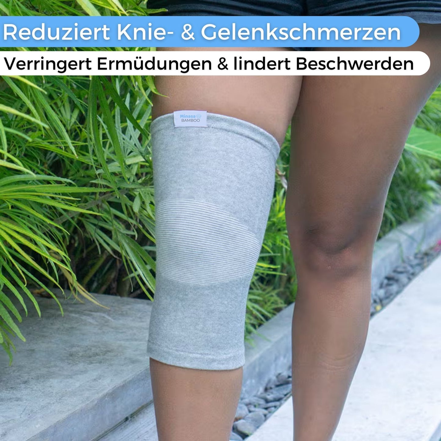 THARAH - Bambus Kniebandage mit Kompression