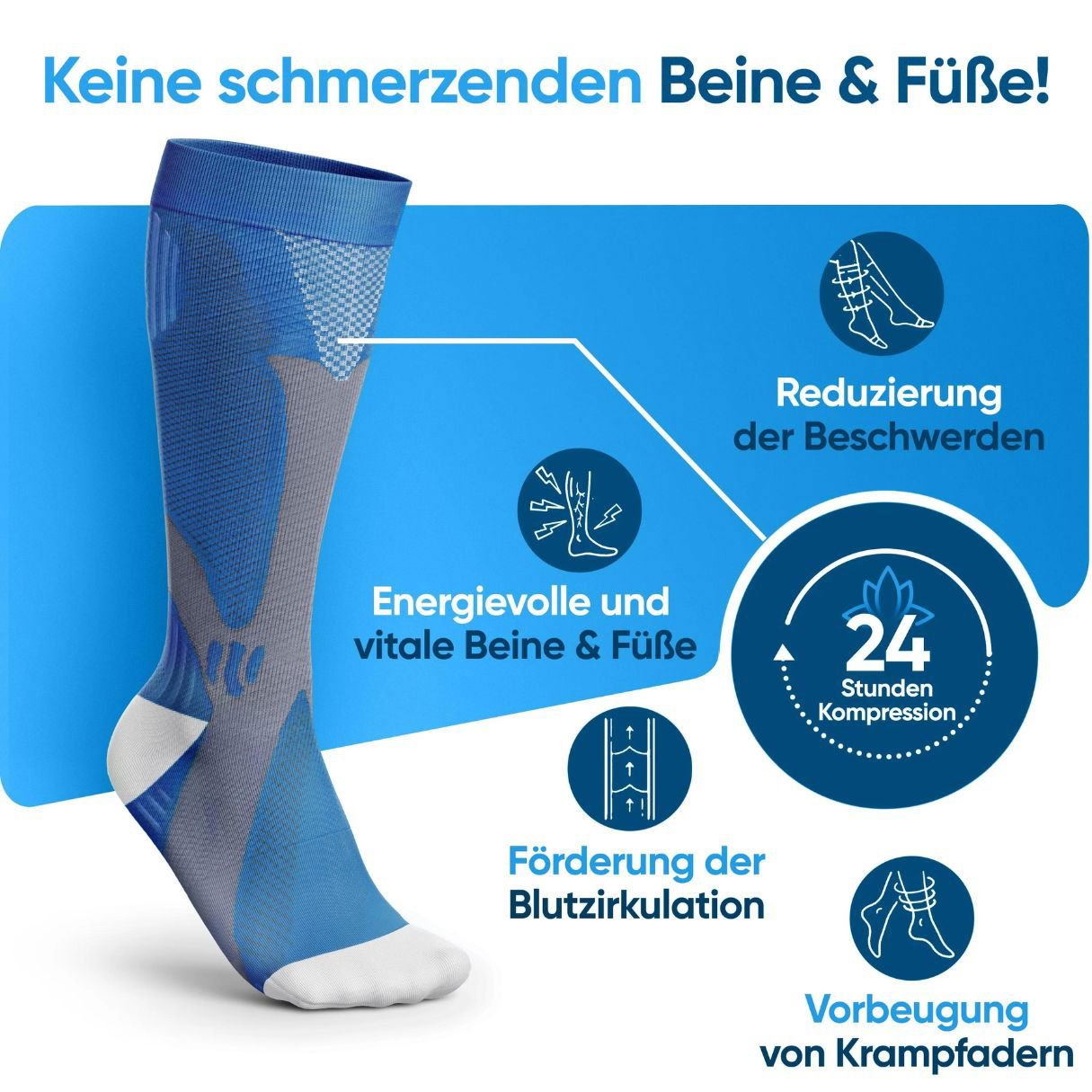 THARAH - Kompressionsstrümpfe für schmerzfreie Beine und Füsse