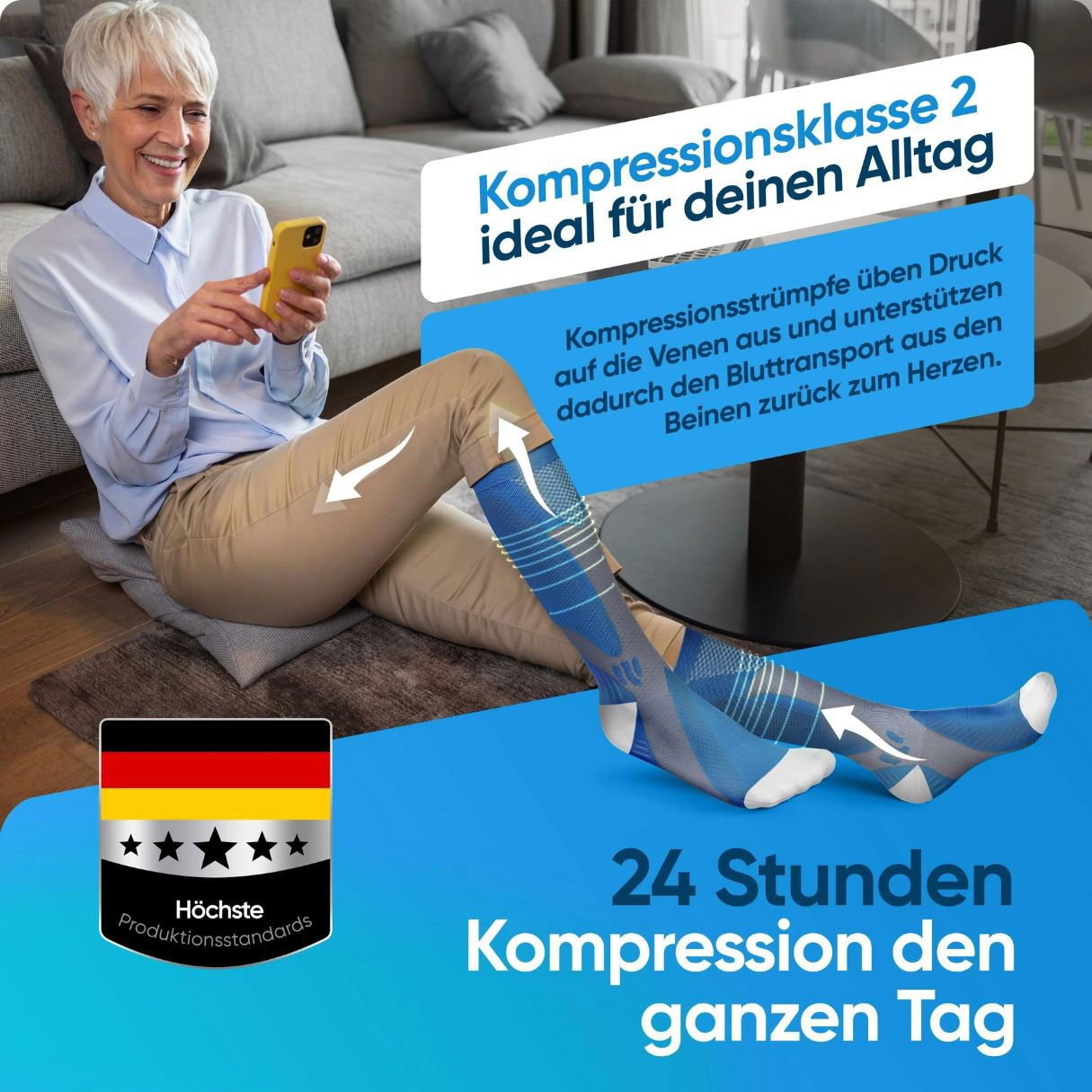 THARAH - Kompressionsstrümpfe für schmerzfreie Beine und Füsse