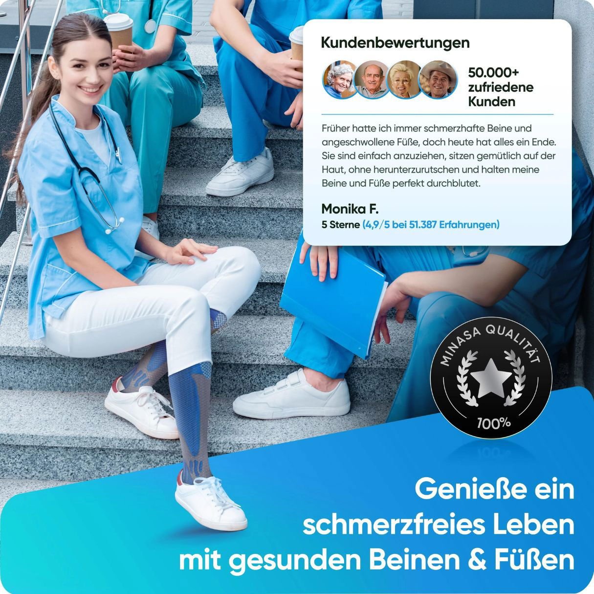 THARAH - Kompressionsstrümpfe für schmerzfreie Beine und Füsse
