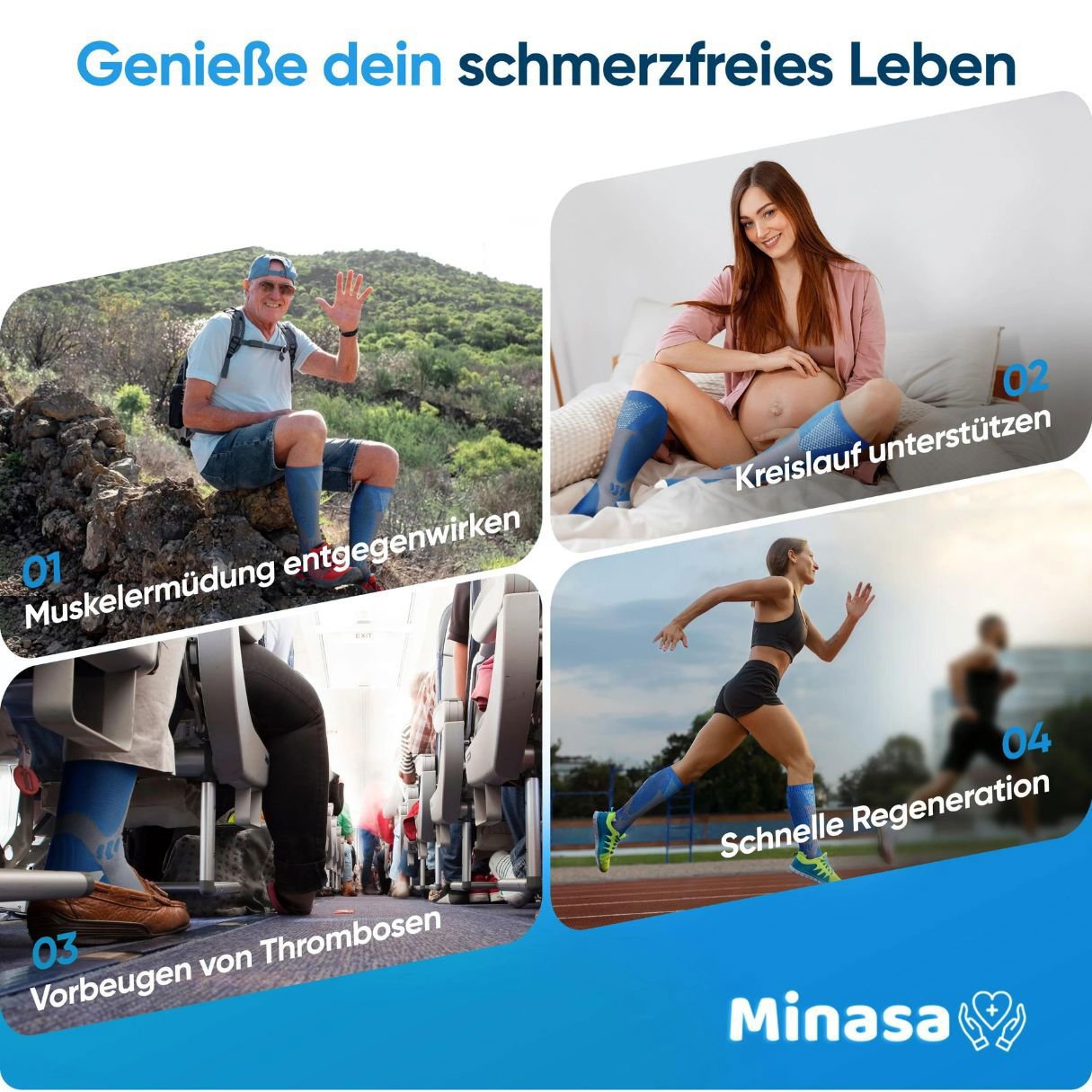 THARAH - Kompressionsstrümpfe für schmerzfreie Beine und Füsse