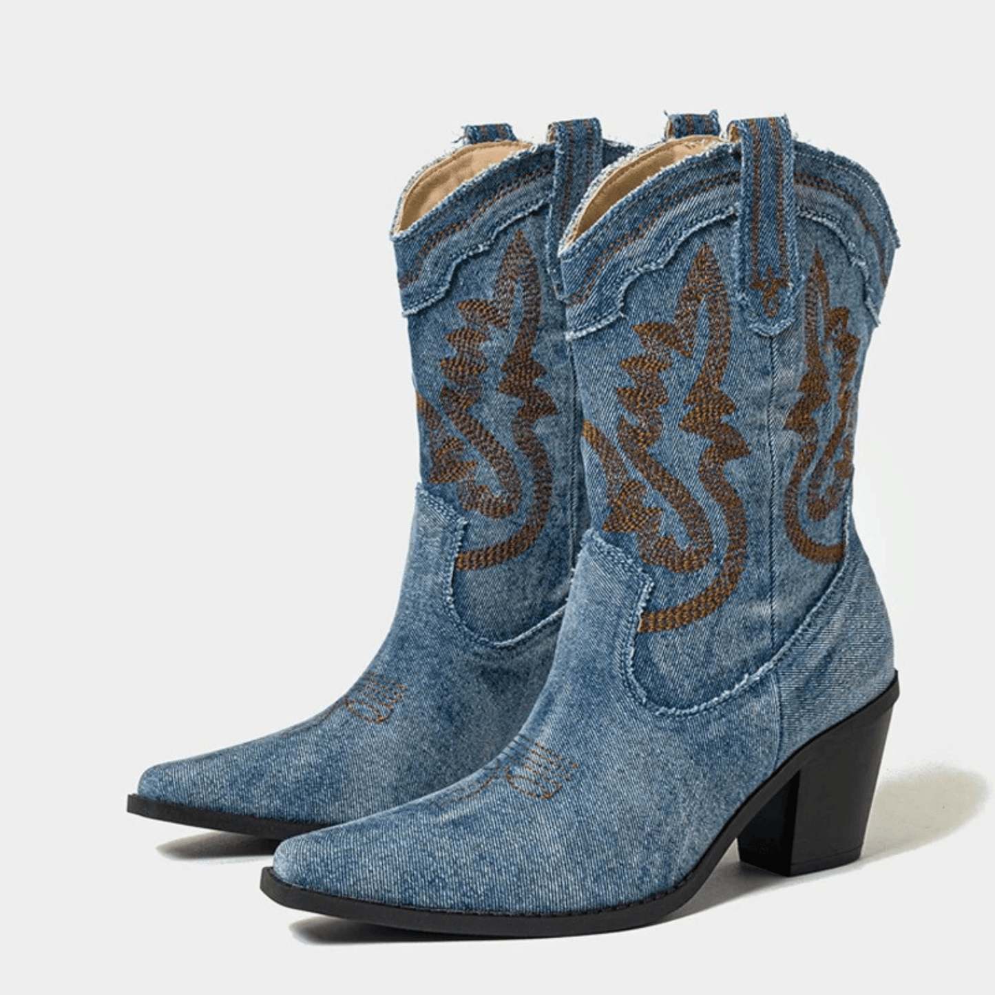 Veloria Denim-Stiefeletten