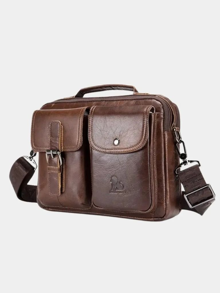 Retro Leder-Quadratische Schultertasche - Kreuz & Krone