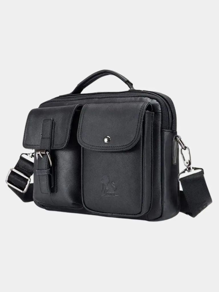 Retro Leder-Quadratische Schultertasche - Kreuz & Krone
