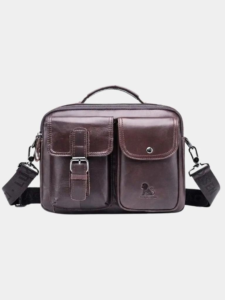 Retro Leder-Quadratische Schultertasche - Kreuz & Krone
