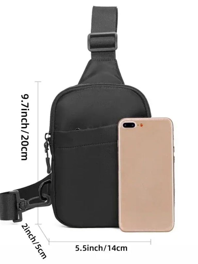 Kleine Essential Brusttasche - Kreuz & Krone